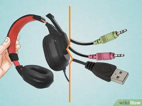 Conecte un auricular a la PC Paso 1