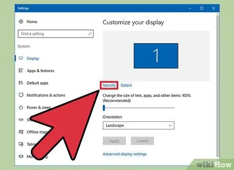 Configure um segundo monitor com o Windows 10 Etapa 9