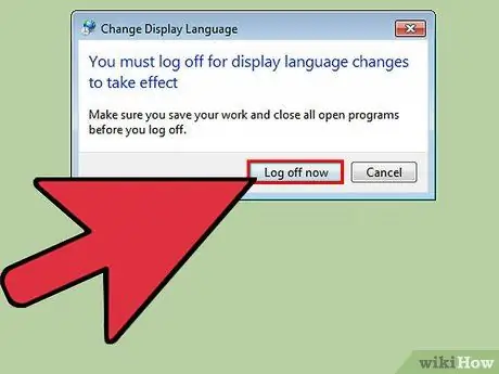 Changer la langue dans Windows 7 Étape 22