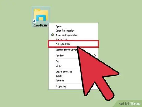 Maak die vertoonskermpictogram in die Windows Quick Launch Toolbar Stap 10