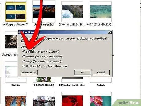 Jednoduchá zmena veľkosti fotografií v systéme Windows XP, krok 5