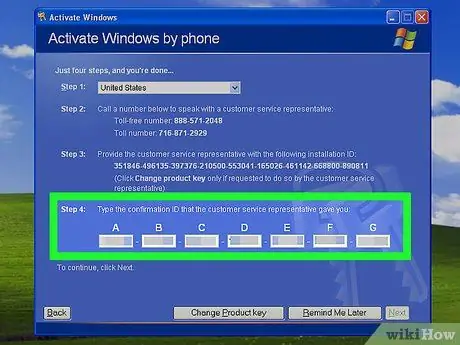 Aktivujte Windows XP Krok 15