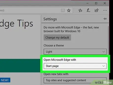 Canvieu la vostra pàgina d'inici al Microsoft Edge Pas 10