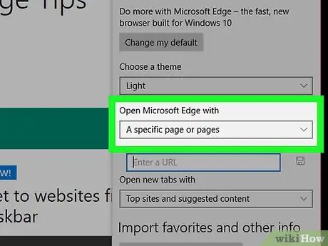 შეცვალეთ თქვენი საწყისი გვერდი Microsoft Edge– ში ნაბიჯი 11