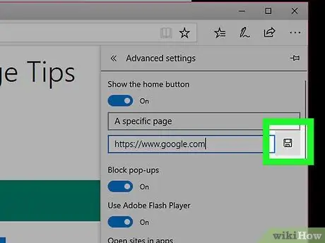 Canvieu la vostra pàgina d'inici al Microsoft Edge Pas 7