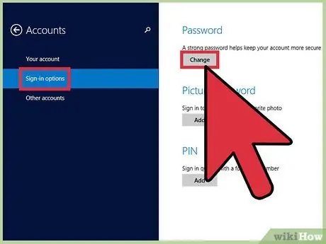 Change Your Password in Windows 8 Step 3