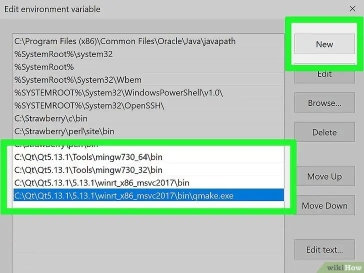 Namestite Qt SDK v Microsoft Windows 21. korak