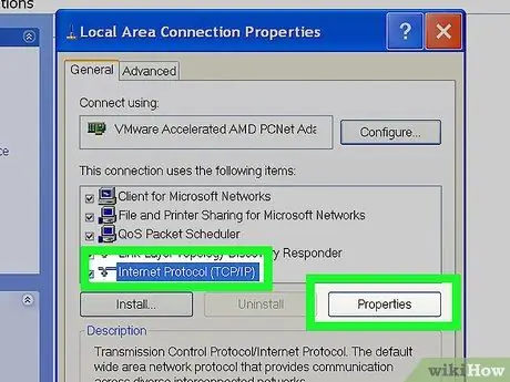 Configure o compartilhamento de conexão com a Internet para o Windows XP Etapa 10