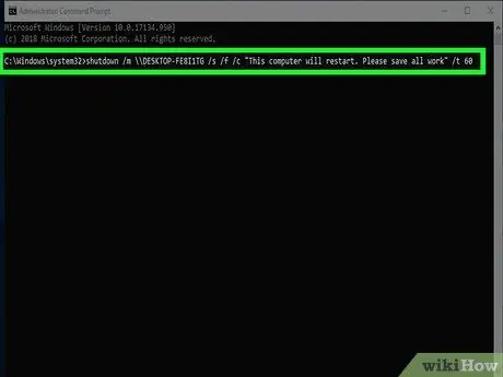 Sammuta tai käynnistä tietokone uudelleen CMD: tä käyttäen Vaihe 11