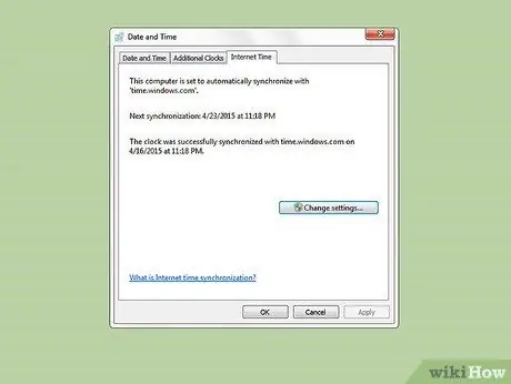 Ajan synkronointivälin muuttaminen Windows 7: ssä Vaihe 9