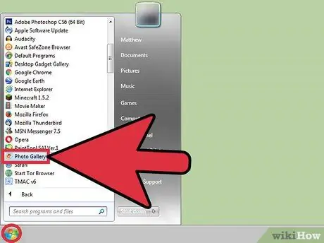 გამოიყენეთ Windows Photo Gallery ნაბიჯი 2