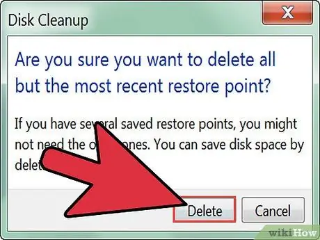 Tanggalin ang System Restore Files Hakbang 4