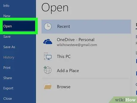 Open a File in Windows Step 2