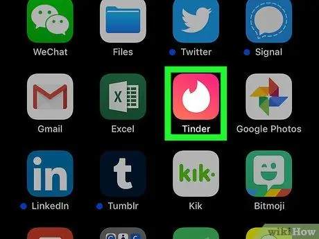 Tinder konta dzēšana 1. darbība