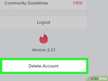 Ta bort ett Tinder -konto Steg 13