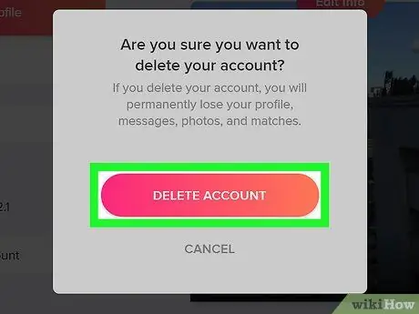 Ta bort ett Tinder -konto Steg 14