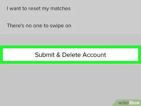 Ta bort ett Tinder -konto Steg 9