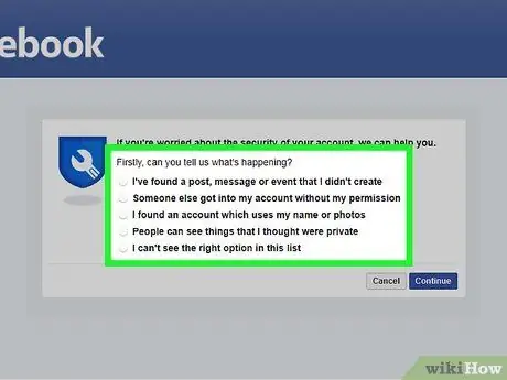 A feltört Facebook -fiók helyreállítása 31. lépés