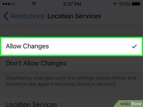 Turn On Location Services on an iPhone or iPad Step 10