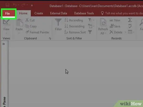 Microsoft Access 1 addımını istifadə edin