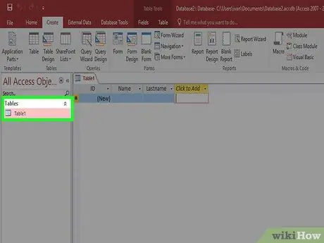 Verwenden Sie Microsoft Access Schritt 3