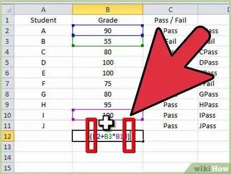 Ntaus Cov Qauv hauv Microsoft Excel Kauj Ruam 14