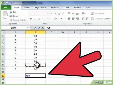 Tastați Formule în Microsoft Excel Pasul 3