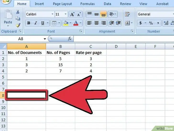 Use a função Soma no Microsoft Excel Etapa 2