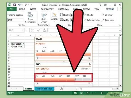 Excel Adım 13'te Bir Zaman Çizelgesi Oluşturun