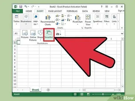 Utwórz oś czasu w programie Excel Krok 2