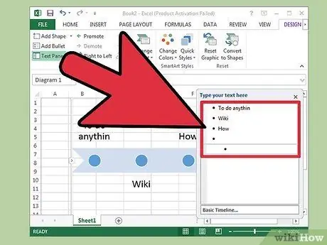 Excel -də bir zaman çizelgesi yaradın Adım 4