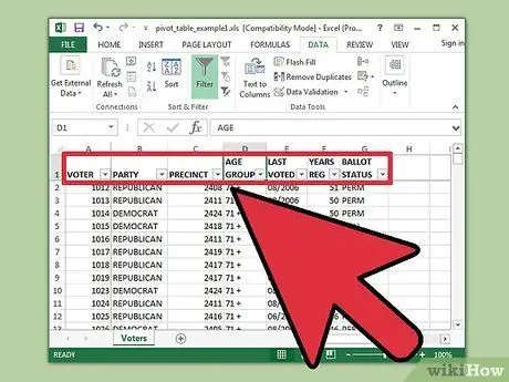 Създайте времева линия в Excel Стъпка 6