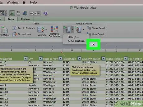 تجميع وتخطيط بيانات Excel الخطوة 5