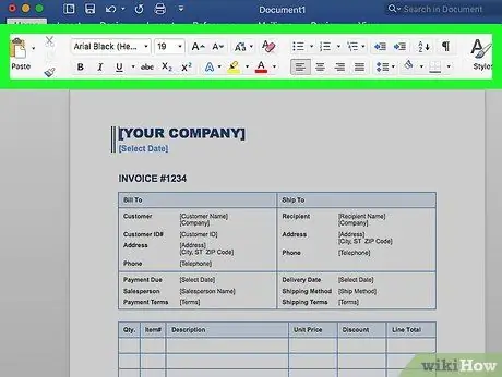 V dokumentu Microsoft Word krok 13 použijte šablony dokumentů