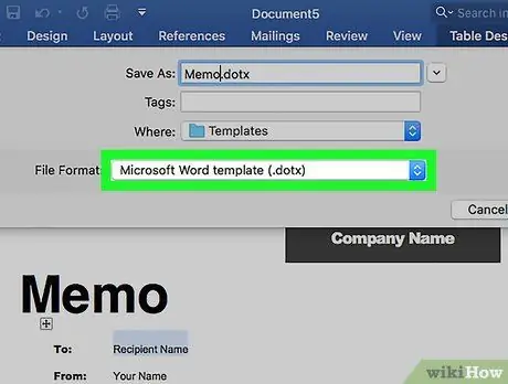 Dokumentumsablonok használata a Microsoft Word 52. lépésében