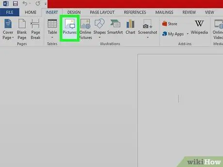 Ավելացրեք պատկերներ Microsoft Word փաստաթղթում Քայլ 3