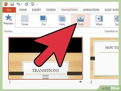 Afegiu transicions al Powerpoint Pas 5