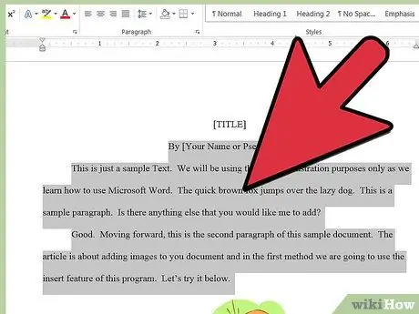 Tambahkan Penanda Halaman di Microsoft Word Langkah 1