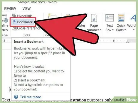 Tambahkan Bookmark di Microsoft Word Langkah 9