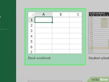 Vložiť hypertextové odkazy do programu Microsoft Excel, krok 1