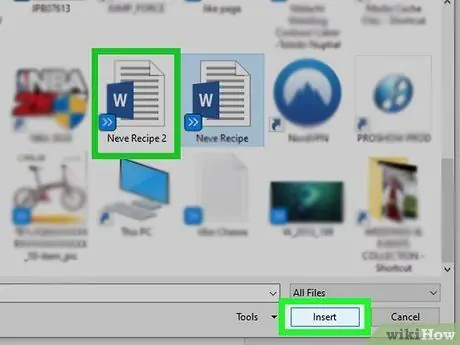 Apvienojiet dokumentus programmā Microsoft Word 8. darbība