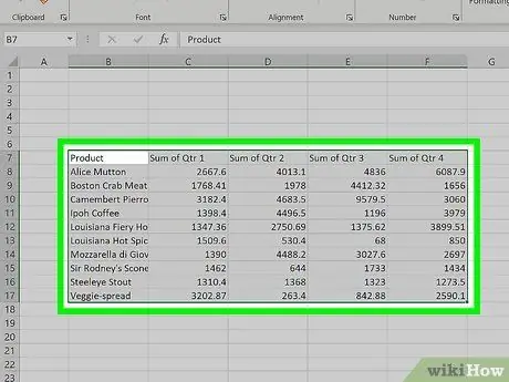 Add Header Row in Excel Step 13