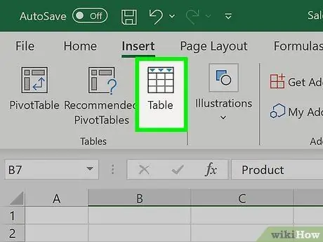 Add Header Row in Excel Step 14