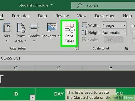 Tambahkan Baris Header di Excel Langkah 6