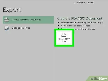 Konvertera Excel till PDF Steg 4