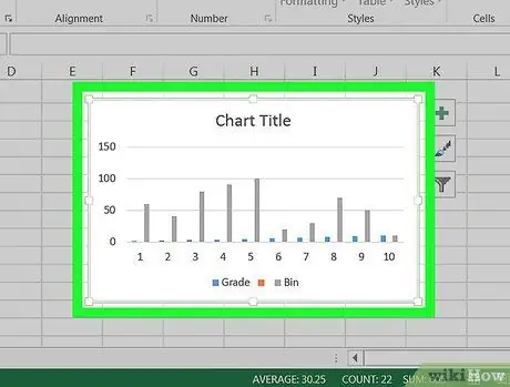 Excel Adım 2'de Eksenleri Etiketleyin