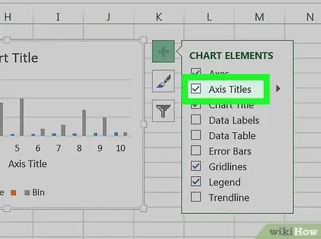 محاور التسمية في Excel الخطوة 4