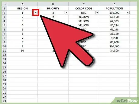 Siv AutoFilter hauv MS Excel Kauj Ruam 4