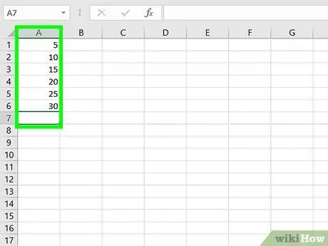 Excel 2007 bilan o'rtacha va standart og'ishlarni hisoblang 5 -qadam