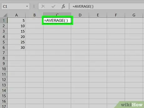 Calcular a média e o desvio padrão com o Excel 2007, etapa 7